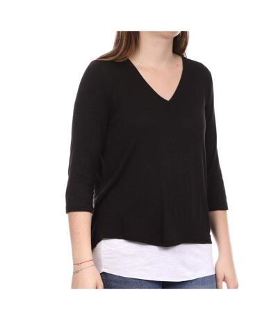 Top noir/blanc femme teddy smith magic 3/4 - s