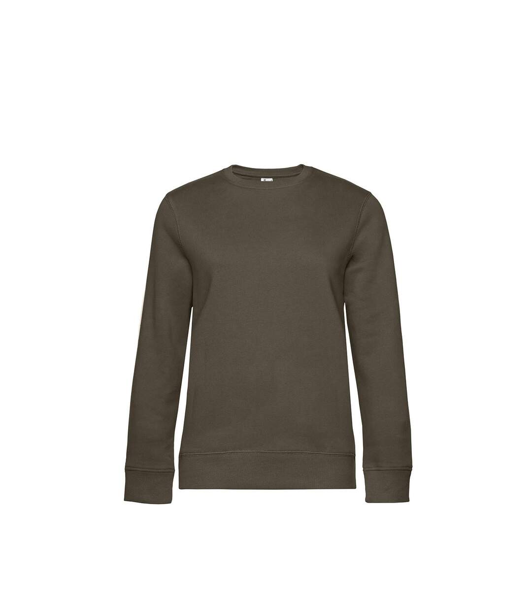 Sweat À Col Ras-du-cou Queen Womens/ladies Kaki B&C-1