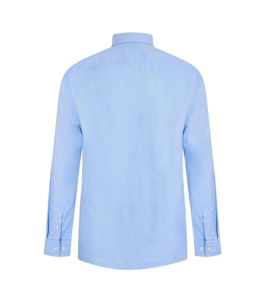 Mens Plain Oxford Button-down Shirt Pastel Blue Boss-2