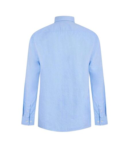 Mens Plain Oxford Button-down Shirt Pastel Blue Boss