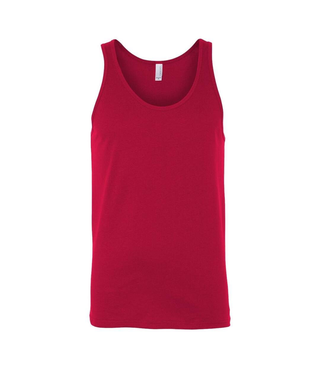 Unisex adult jersey tank top red Bella + Canvas-1