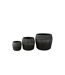 Lot de 3 Cache-Pots en Argile Abel 55cm Noir-2