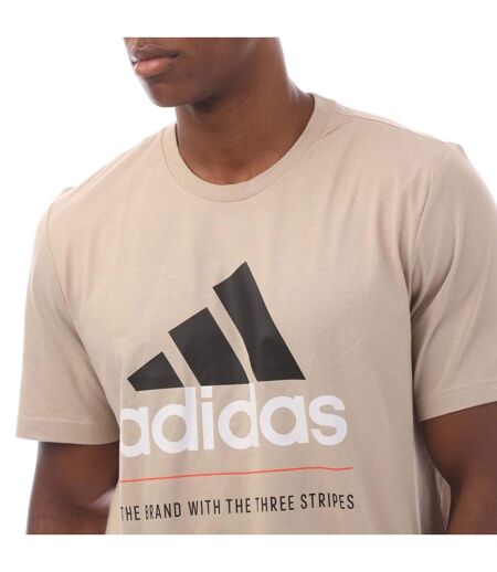 T-shirt Style Graphique Homme Beige Adidas