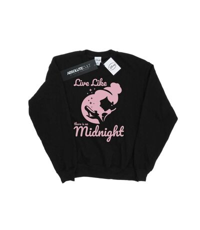 Disney Princess Mens Cinderella No Midnight Sweatshirt (Black)