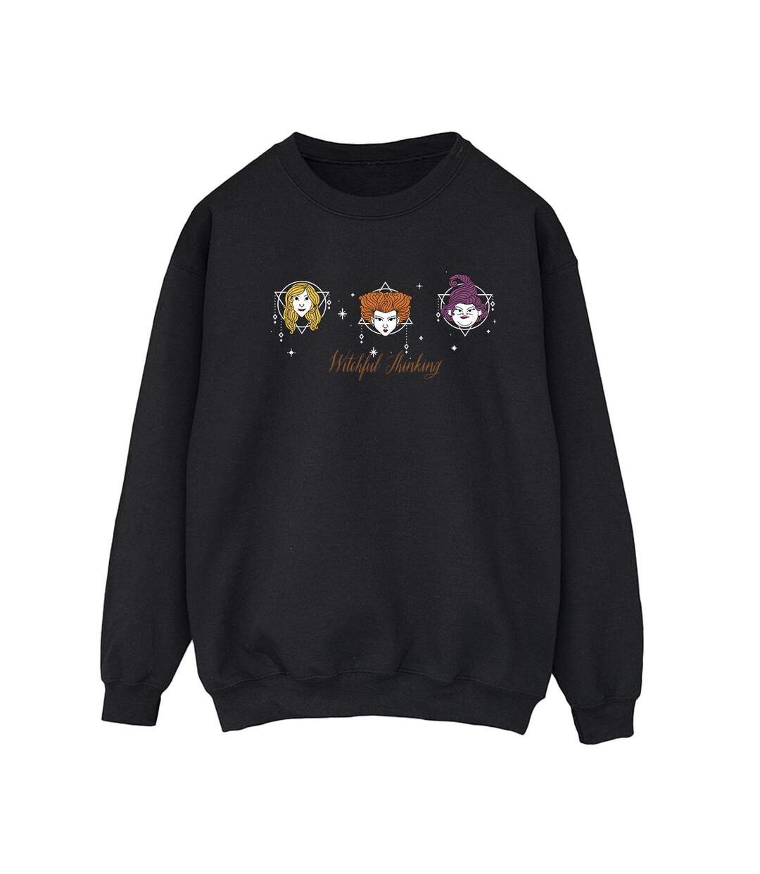 Disney Sweatshirt Femmes/Dames Hocus Pocus Witchful Thinking (Noir) - UTBI15680-1