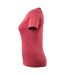 Womens/ladies Crossover Arras T-shirt Raspberry Red Mascot-3