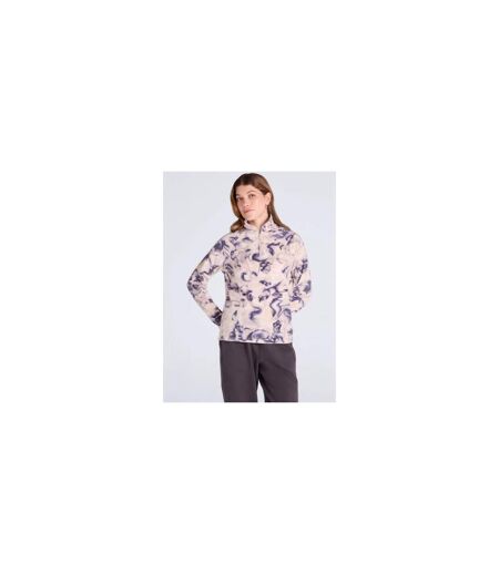 Womens Prague Lightweight Travel Fleece Dark Blue Animal