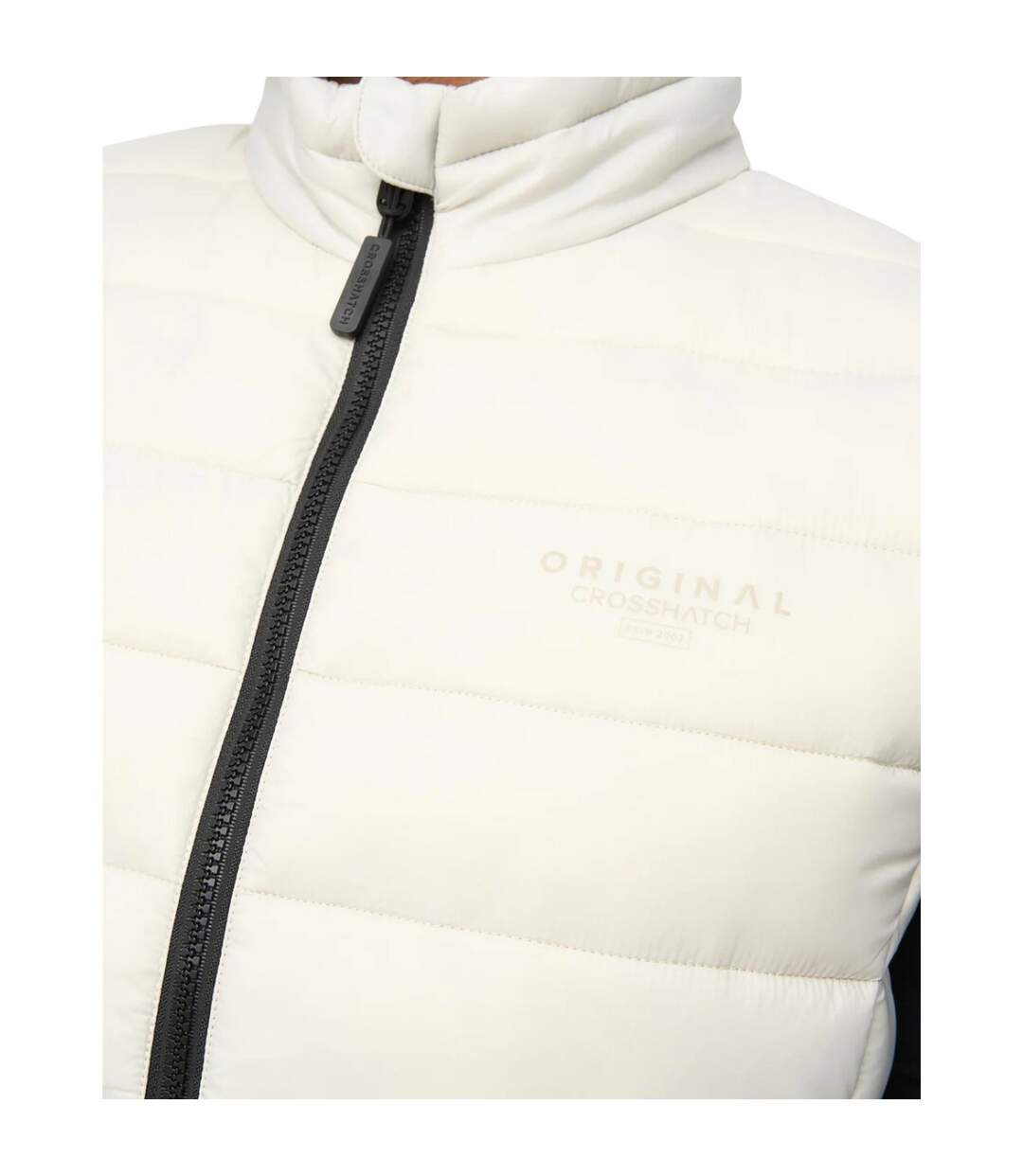 Mens Gattering Mve Quilted Gilet Putty Crosshatch-4