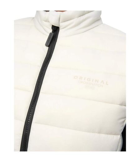 Mens Gattering Mve Quilted Gilet Putty Crosshatch