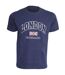 T-shirt à manches courtes 100% coton imprimé London England - Homme (Bleu marine) - UTSHIRT133