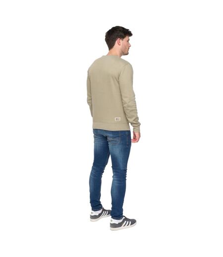 Mens trentforth crew neck sweatshirt sage Duck and Cover