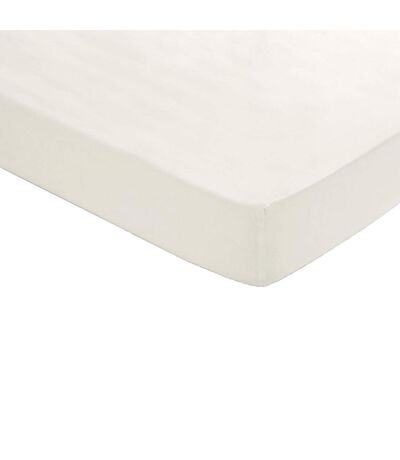 Percale Fitted Sheet (Pastel Ivory) - UTSI1455