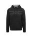Mens Signature Regular Hoodie Black Aquascutum-1