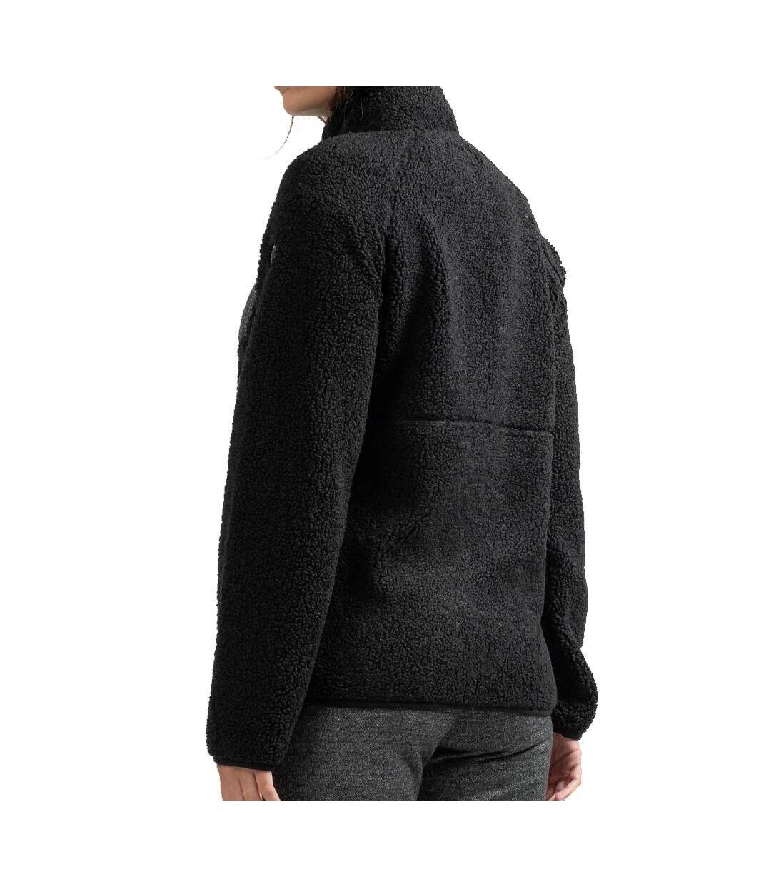 Veste sherpa noir femme sun valley dingbo-2