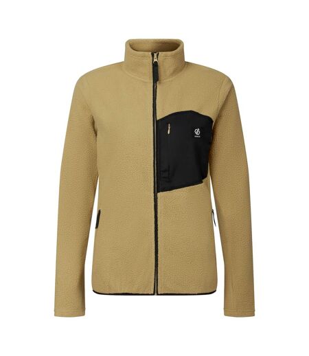 Veste Polaire À Capuche Motif/style Détail Contrasté Excursion Femme Beige Dare 2B