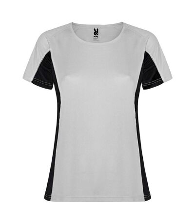 T-shirt shanghai femme blanc / anthracite Roly Roly