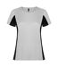 T-shirt shanghai femme blanc / anthracite Roly