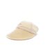 Chapeau visière beige femme via lorenzo naturel-1