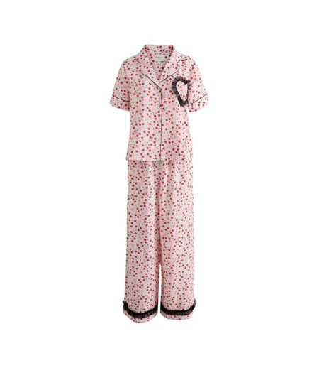 Ensemble De Pyjama Court Motif/style Ballerine Femme Rose Cath Kidston