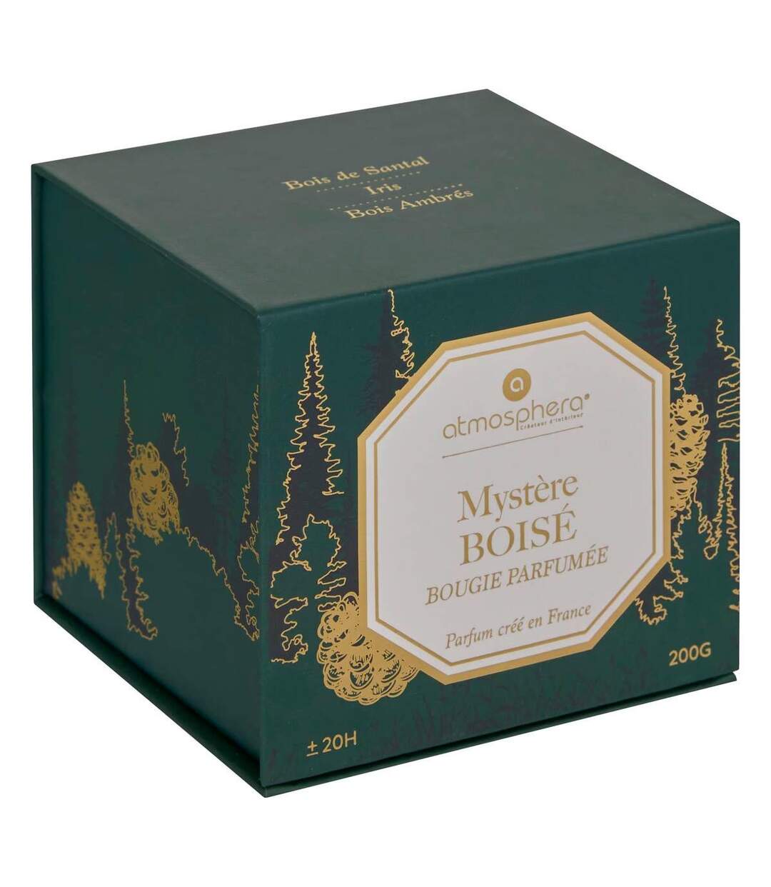 Bougie Parfumée en Verre Elisa 200g Mystère Boisé-3