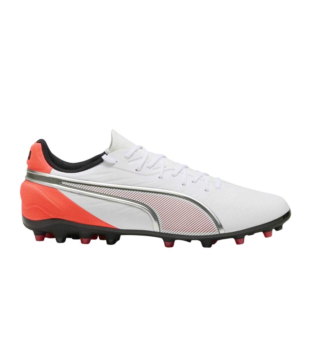 Mens King Match Mg Firm Ground Football Boots  White Puma-1