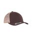 Casquette trucker retro adulte marron / kaki Flexfit-2