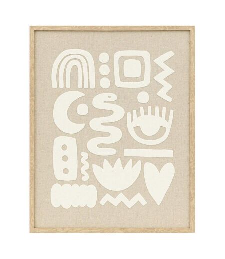 Décoration Murale en Relief Petra 50cm Beige