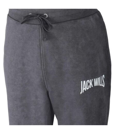 Mens Fleece Logo Regular Joggers Forged Iron Jack Wills