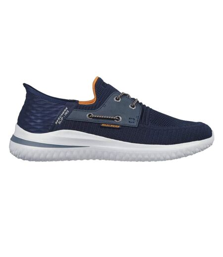 Mens Delson 3.0 Roth Trainers Navy Skechers