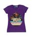 T-shirt Motif/style Rétro Space Scene Femme Violet Chiné Star Wars-1
