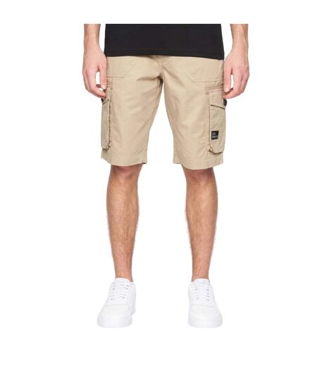 Short à poches kyron homme beige gris Crosshatch