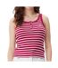 Débardeur rouge/blanc femme tommy hilfiger tjw slim button tank - l-1