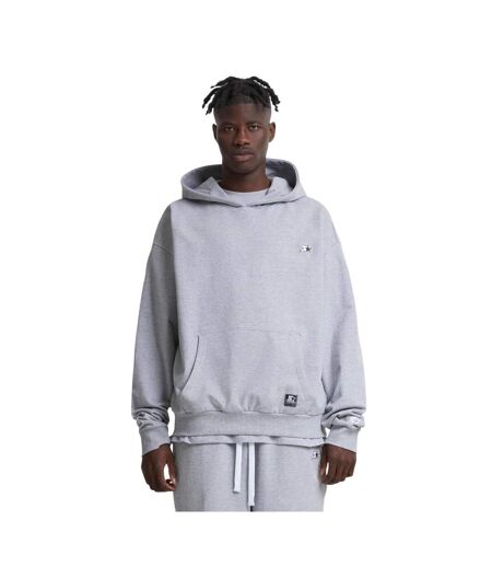 Sweat À Capuche Essential Homme Gris Chiné Starter Black Label