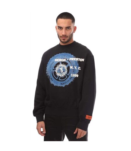 Mens Offroad Crew Neck Sweatshirt Black Heron Preston