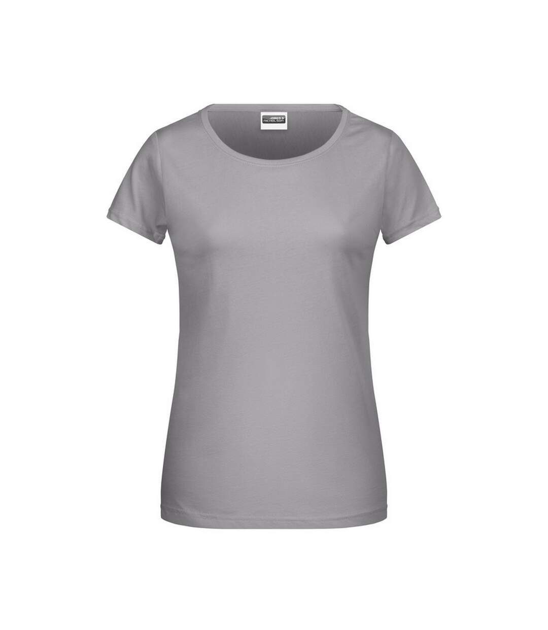 T-shirt Basic Femme Gris Acier James And Nicholson-1