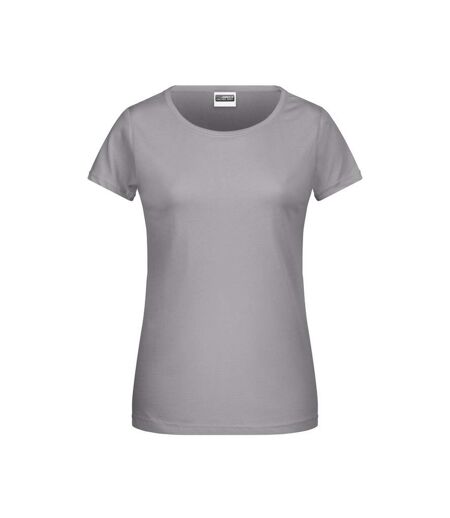 T-shirt Basic Femme Gris Acier James And Nicholson