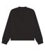 Unisex Adult Premium Combed Cotton Extended Neckline Boxy Oversized Sweatshirt Black Casual Classics-2