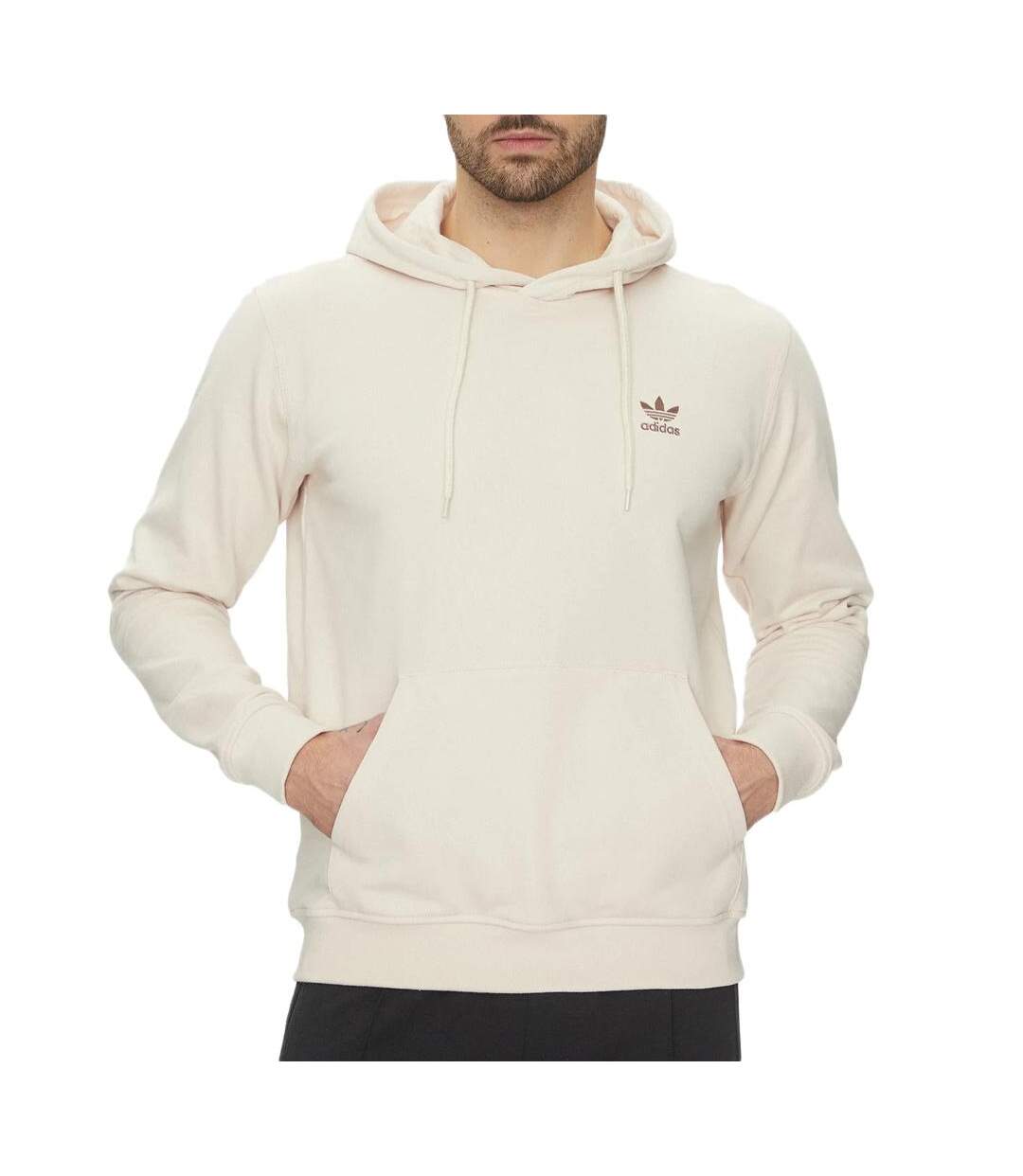 Sweat beige homme adidas hoodie jd2408-1