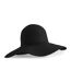 Beechfield Womens/Ladies Marbella Wide-brimmed Sun Hat (Black)
