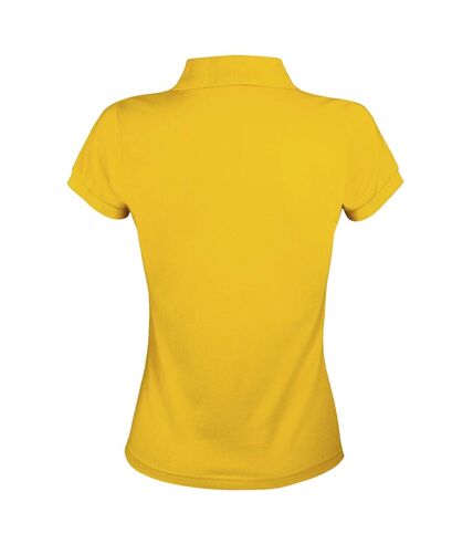 SOLs Womens/Ladies Prime Pique Polo Shirt (Gold)