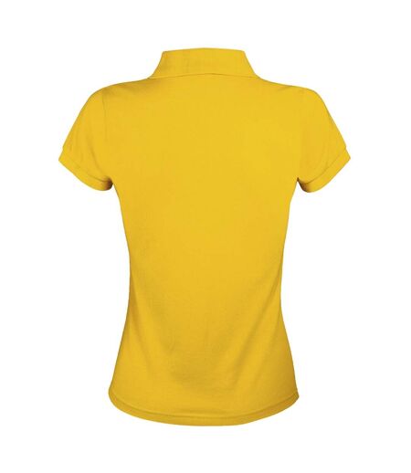 SOLs Womens/Ladies Prime Pique Polo Shirt (Gold)
