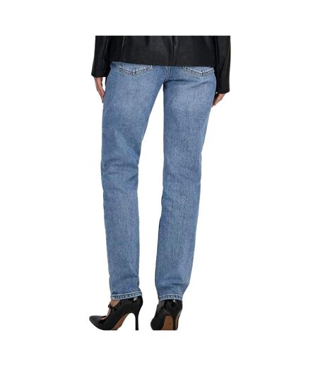 Jean droit bleu femme only lemily