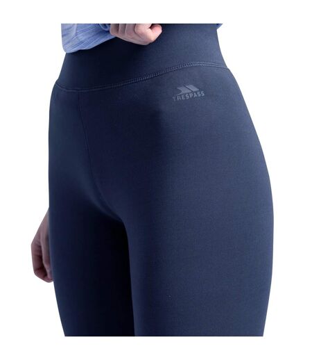 Womens/ladies Fuzzy Sherpa Leggings Navy Trespass