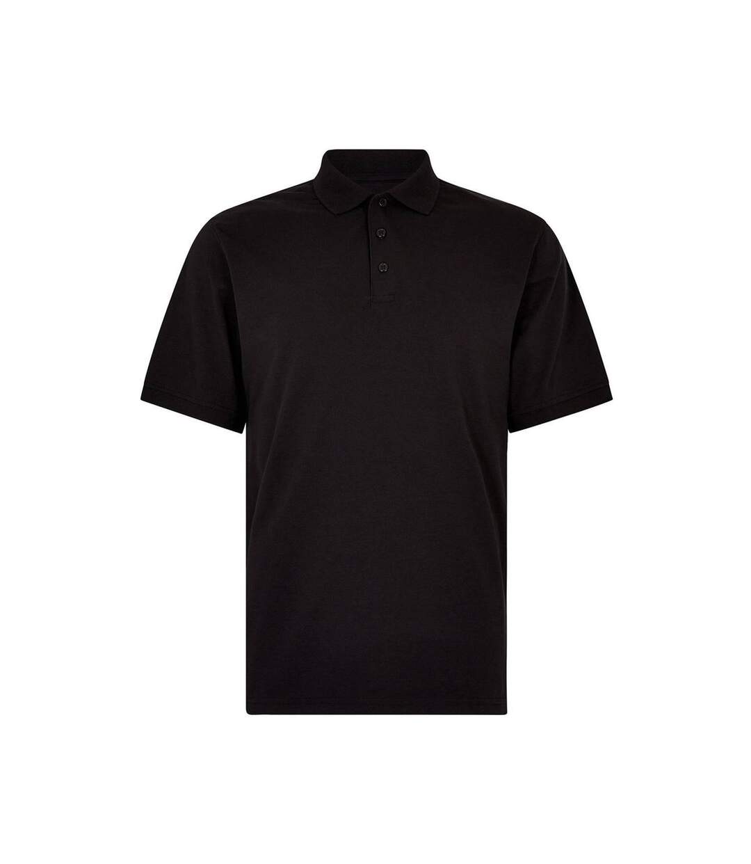 Unisex adult recycled superwash 60c regular polo shirt black Kustom Kit-1