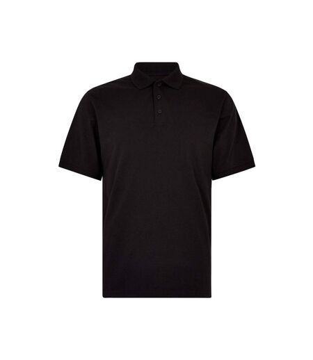 Unisex adult recycled superwash 60c regular polo shirt black Kustom Kit