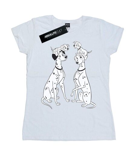 Disney - T-shirt DALMATIANS FAMILY - Femme (Blanc) - UTBI14745
