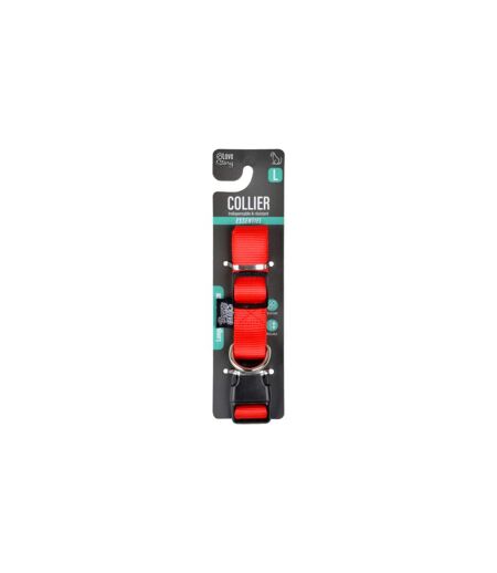 Collier Réglable pour Chien Essentiel 65cm Rouge