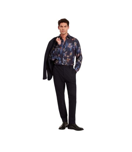 Chemise Motif/style Imprimé Feuille Homme Bleu Marine Ted Baker