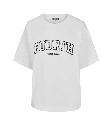 T-shirt Femme Blanc 4th & Reckless