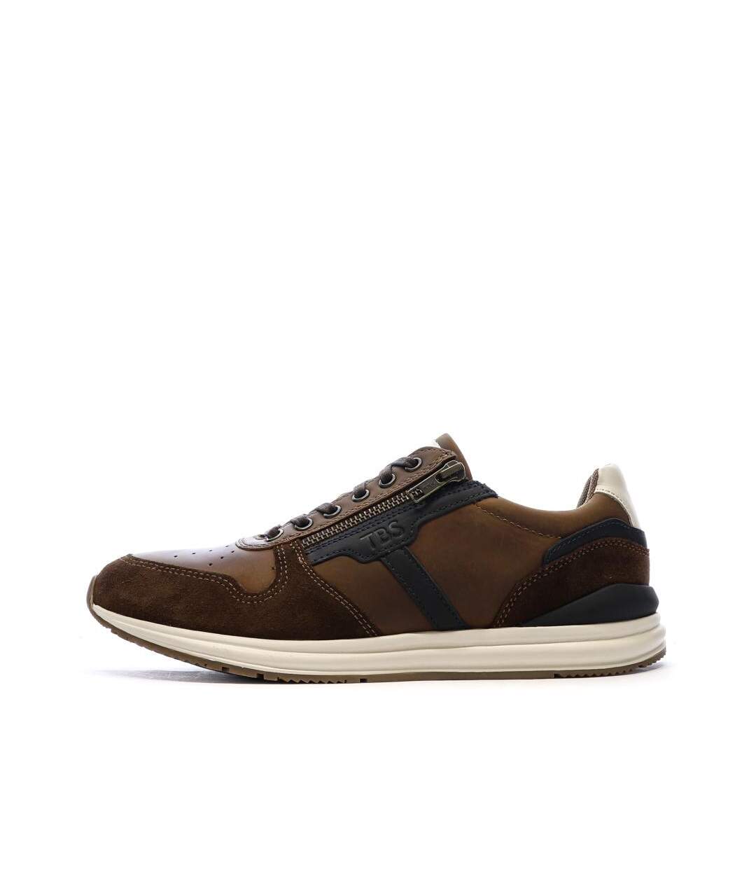 Baskets marron homme tbs slimane-1